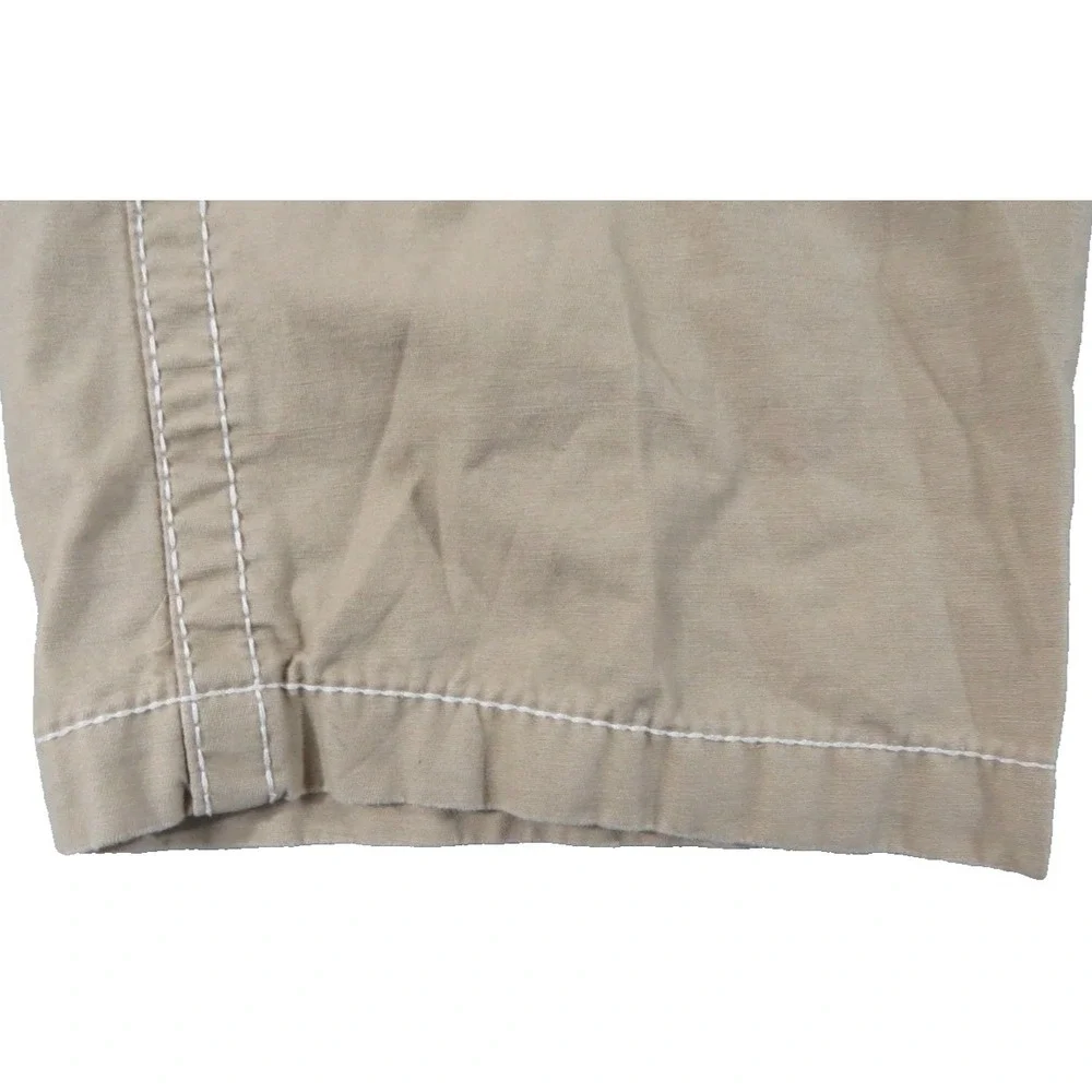 True Religion Big T Non Denim Cargo Pants Khaki 34x31 Men Workwear Utility Rope
